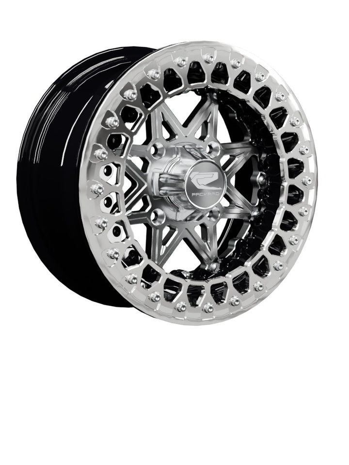 V2 Super Star - FF Forged Beadlock - Silver - 15x7 | 4x136 / Polished V.3 / Yes