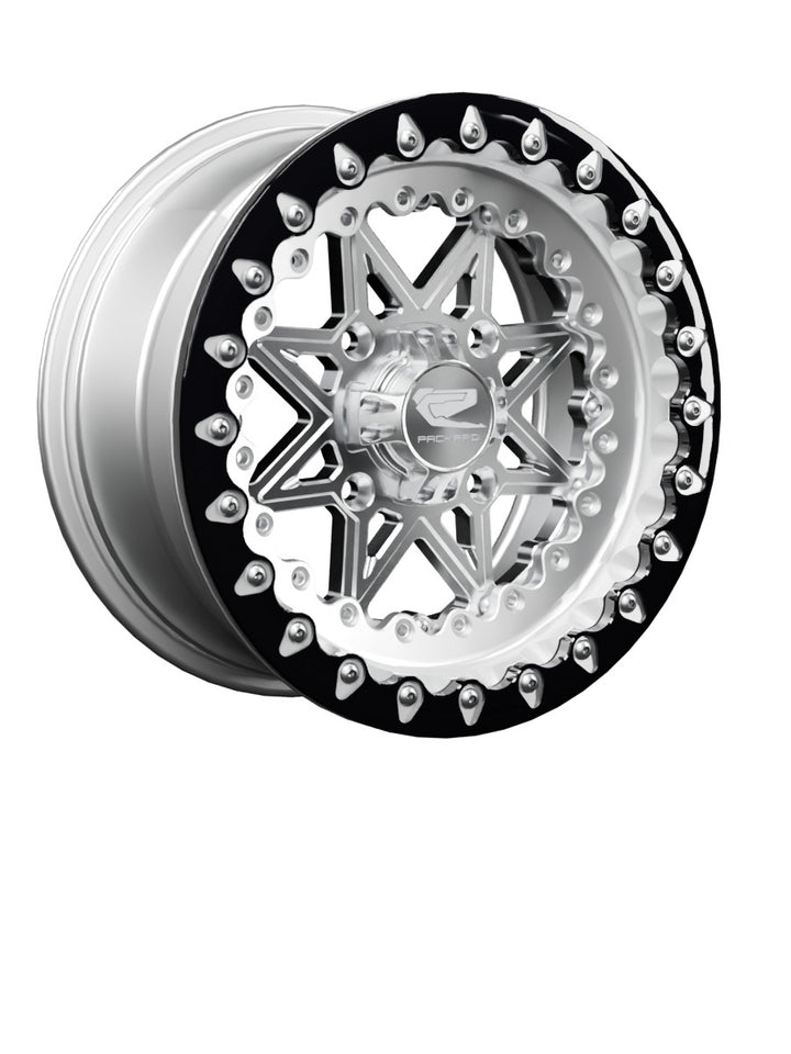 V2 - FF Forged Polished Beadlock - Silver - 15x7 | 4x136 / Contrast Machined V.1