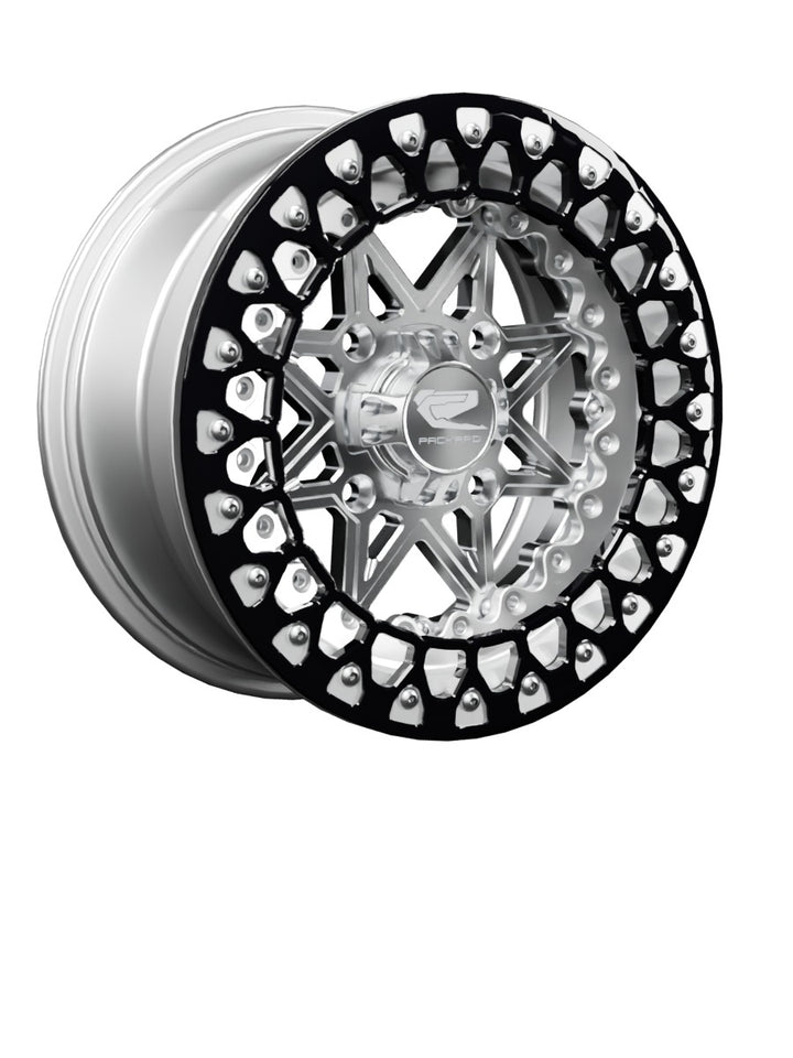 V2 - FF Forged Polished Beadlock - Silver - 15x7 | 4x136 / Contrast Machined V.3