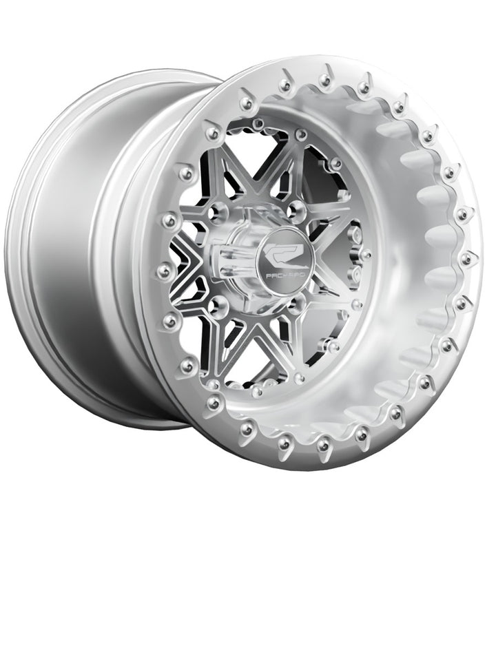 V2 - FF Forged Polished Beadlock - Silver - 15x11 | 4x136 / Polished V.1 / Spinner cap