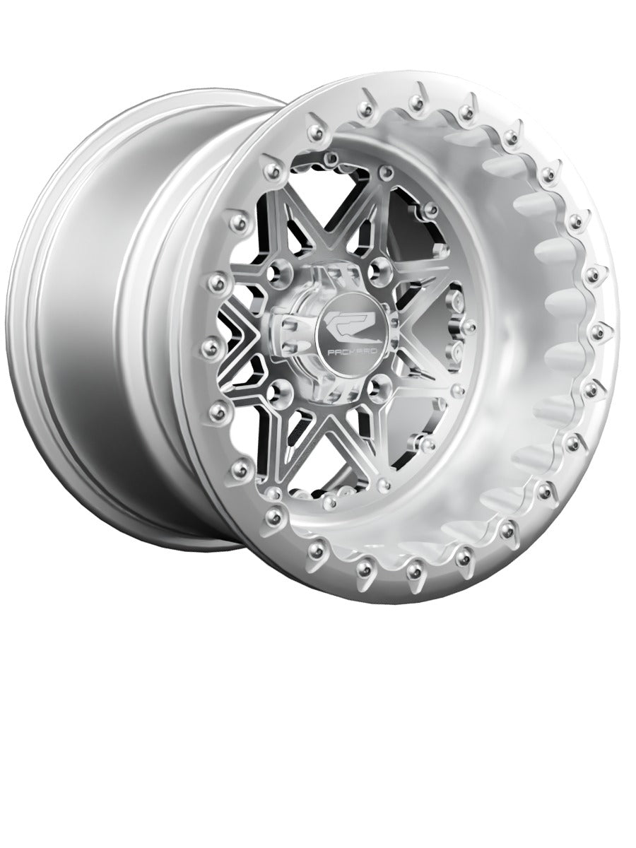 V2 - FF Forged Polished Beadlock - Silver - 15x11 | 4x136 / Polished V.1