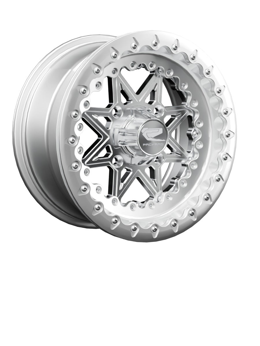 V2 - FF Forged Polished Beadlock - Silver - 15x7 | 4x136 / Polished V.1 / Spinner cap