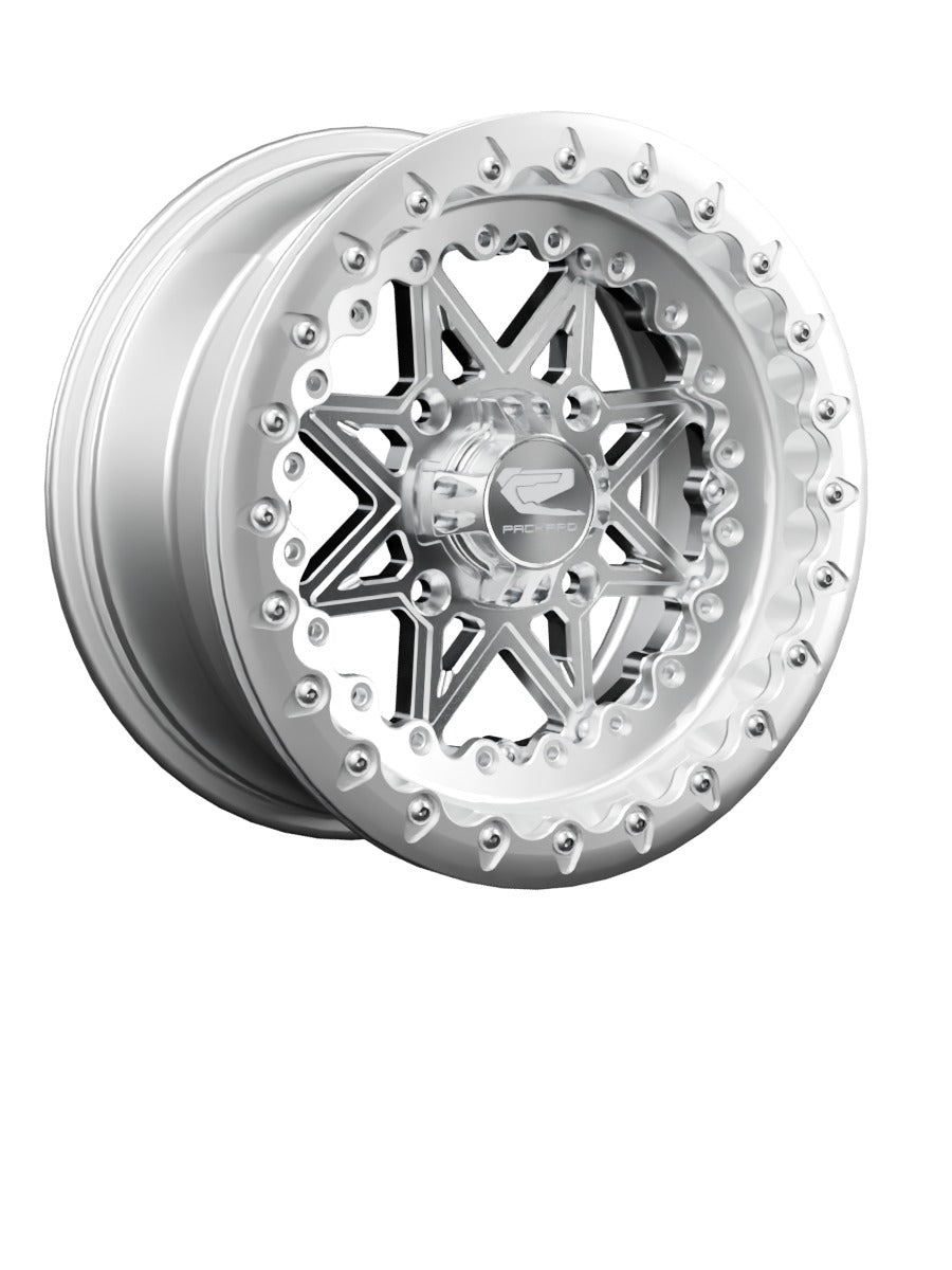 V2 - FF Forged Polished Beadlock - Silver - 15x7 | 4x136 / Polished V.1