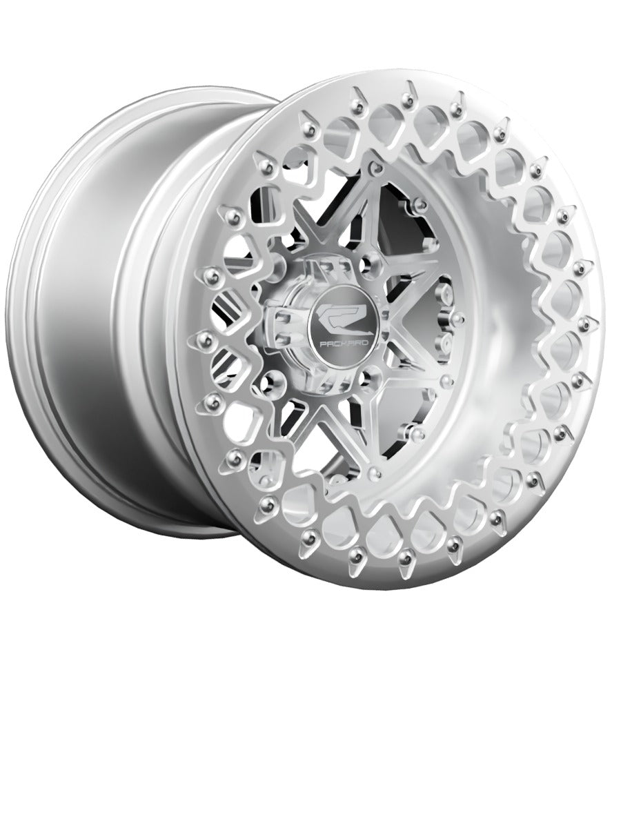 V2 - FF Forged Polished Beadlock - Silver - 15x11 | 4x136 / Polished V.2