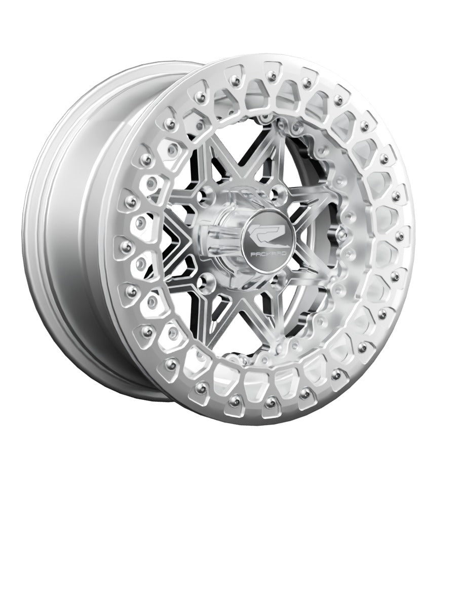 V2 - FF Forged Polished Beadlock - Silver - 15x7 | 4x136 / Polished V.3 / Spinner cap
