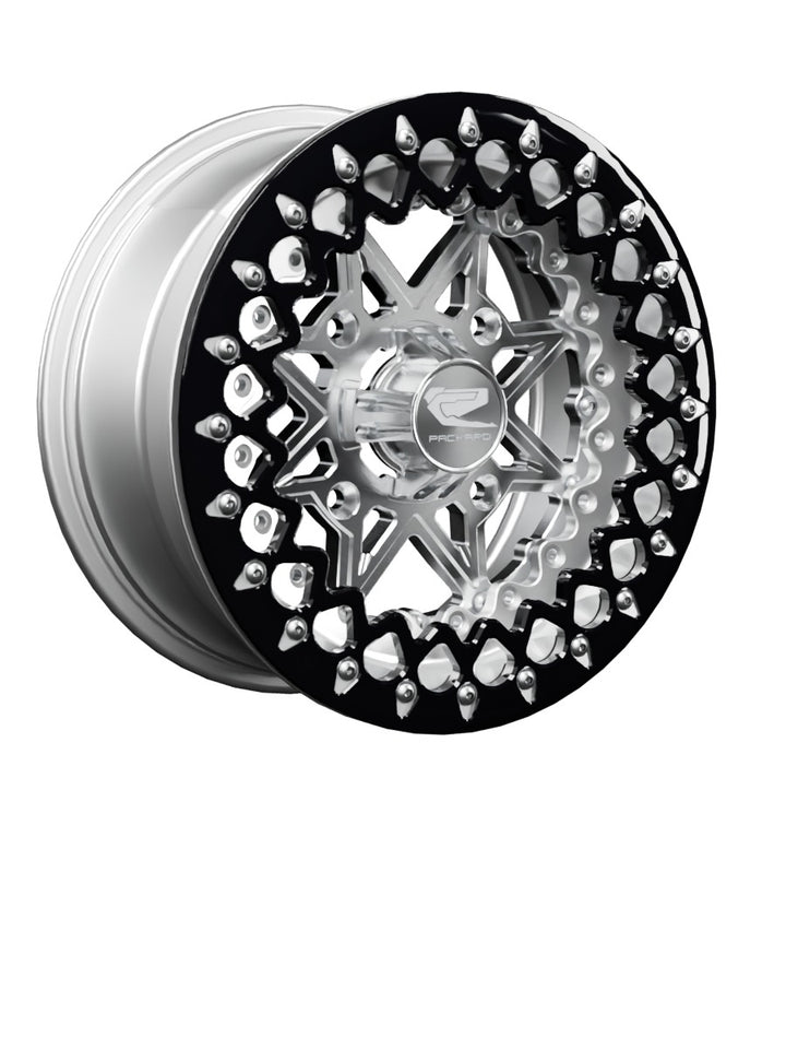V2 - FF Forged Polished Beadlock - Silver - 15x7 | 4x156 / Contrast Machined V.2 / Spinner cap