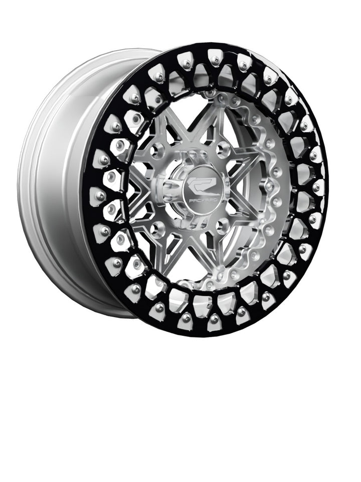 V2 - FF Forged Polished Beadlock - Silver - 15x7 | 4x156 / Contrast Machined V.3