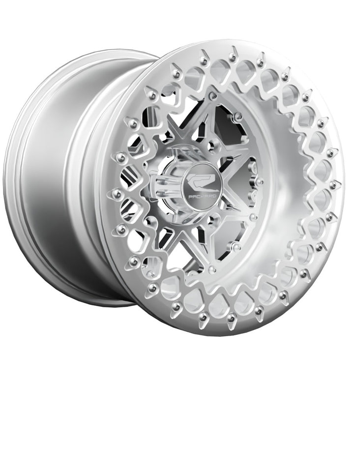 V2 - FF Forged Polished Beadlock - Silver - 15x11 | 4x156 / Polished V.2 / Spinner cap