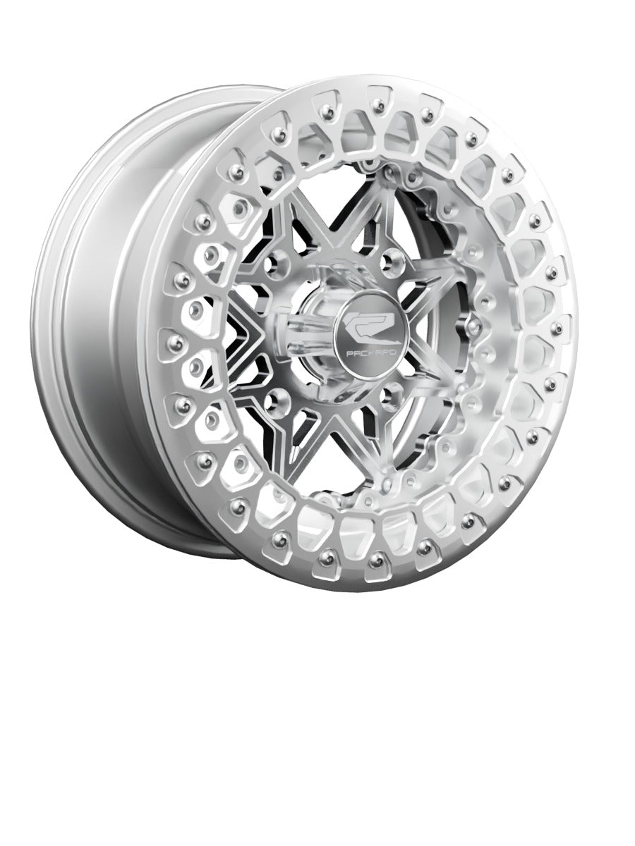 V2 - FF Forged Polished Beadlock - Silver - 15x7 | 4x156 / Polished V.3 / Spinner cap