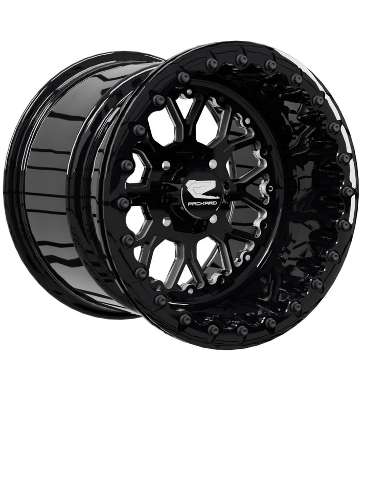 Wishbone - FF Forged Beadlock - Gloss Black 4x110 - 15x11 | 4x110 / Gloss Black V.1