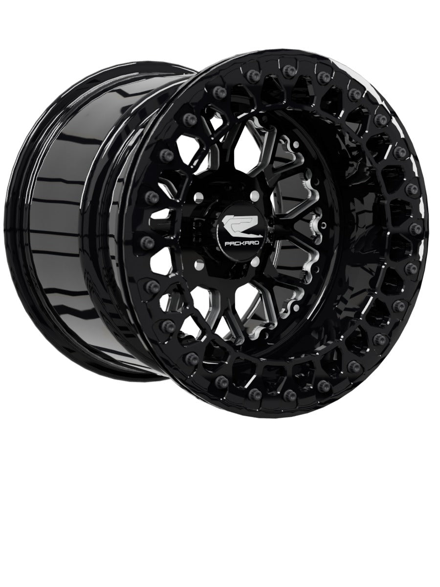 Wishbone - FF Forged Beadlock - Gloss Black 4x110 - 15x11 | 4x110 / Gloss Black V.3