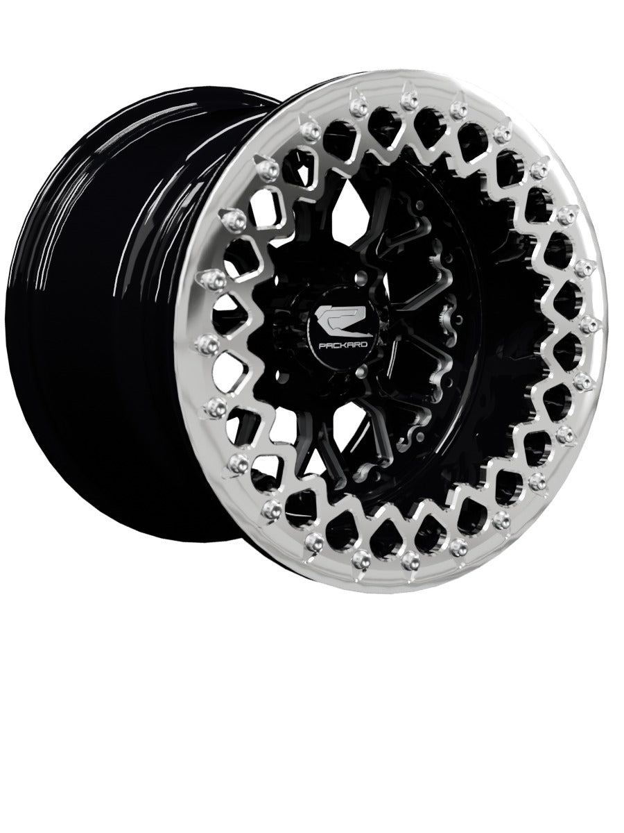 Wishbone - FF Forged Beadlock - Gloss Black 4x110 - 15x11 | 4x110 / Polished V.2