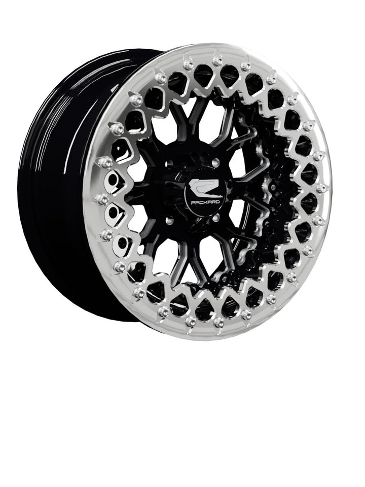 Wishbone - FF Forged Beadlock - Gloss Black 4x110 - 15x7 | 4x110 / Polished V.2