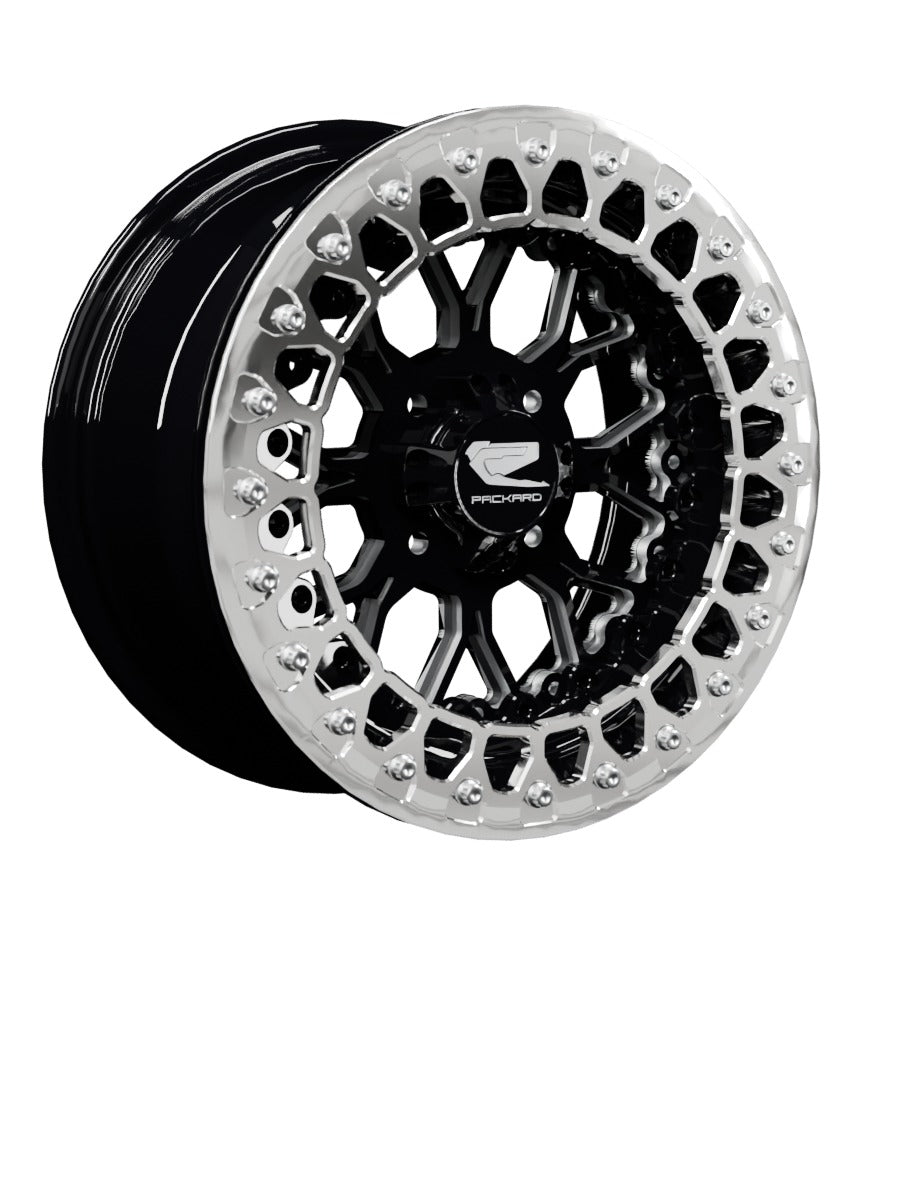 Wishbone - FF Forged Beadlock - Gloss Black 4x110 - 15x7 | 4x110 / Polished V.3