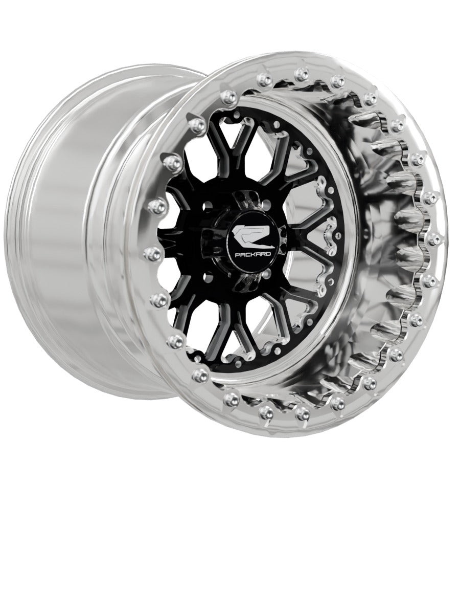 Wishbone - FF Forged Polished Beadlock - Gloss Black 4x110 - 15x11 | 4x110 / Polished V.1
