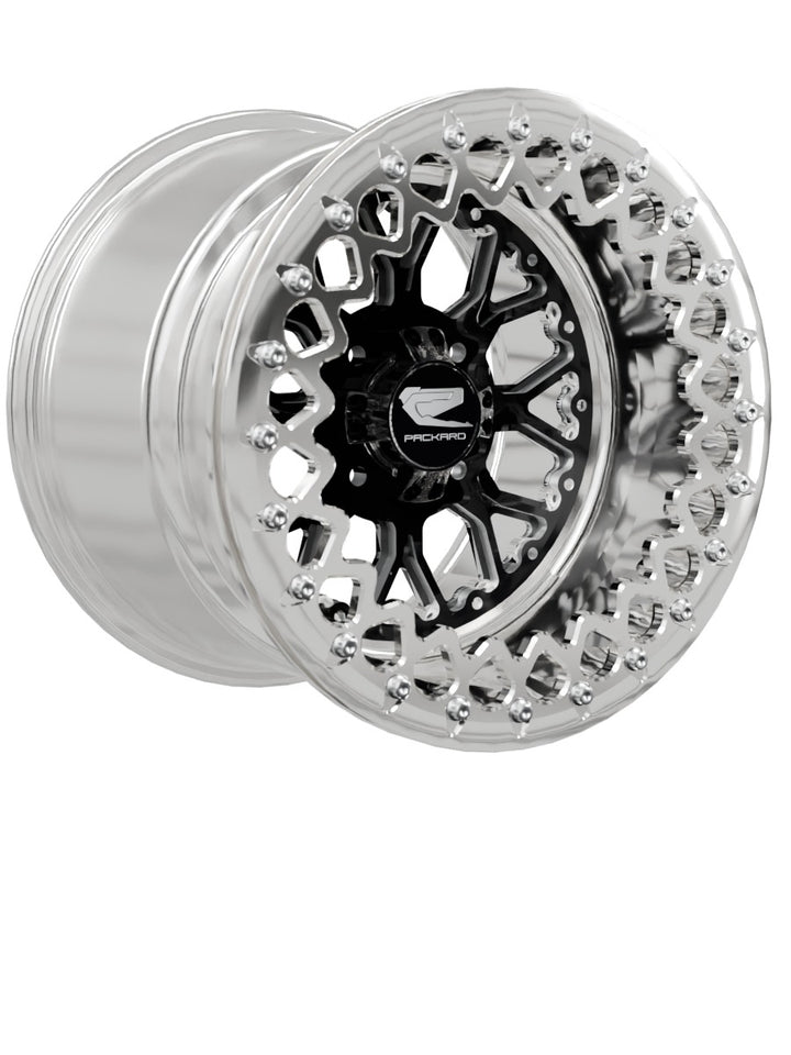 Wishbone - FF Forged Polished Beadlock - Gloss Black 4x110 - 15x11 | 4x110 / Polished V.2