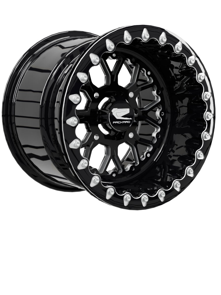 Wishbone - FF Forged Beadlock - Gloss Black - 15x11 | 4x136 / Contrast Machined V.1