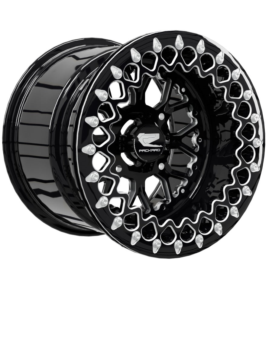 Wishbone - FF Forged Beadlock - Gloss Black - 15x11 | 4x136 / Contrast Machined V.2
