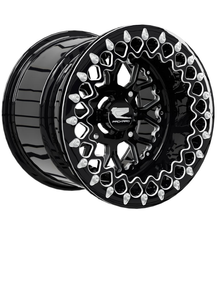 Wishbone - FF Forged Beadlock - Gloss Black - 15x11 | 4x136 / Contrast Machined V.2