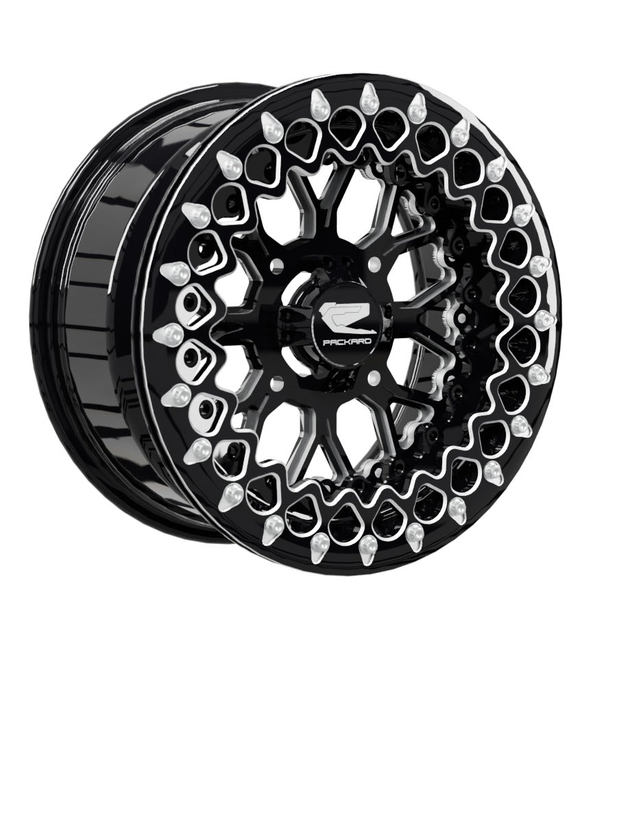 Wishbone - FF Forged Beadlock - Gloss Black - 15x7 | 4x136 / Contrast Machined V.2
