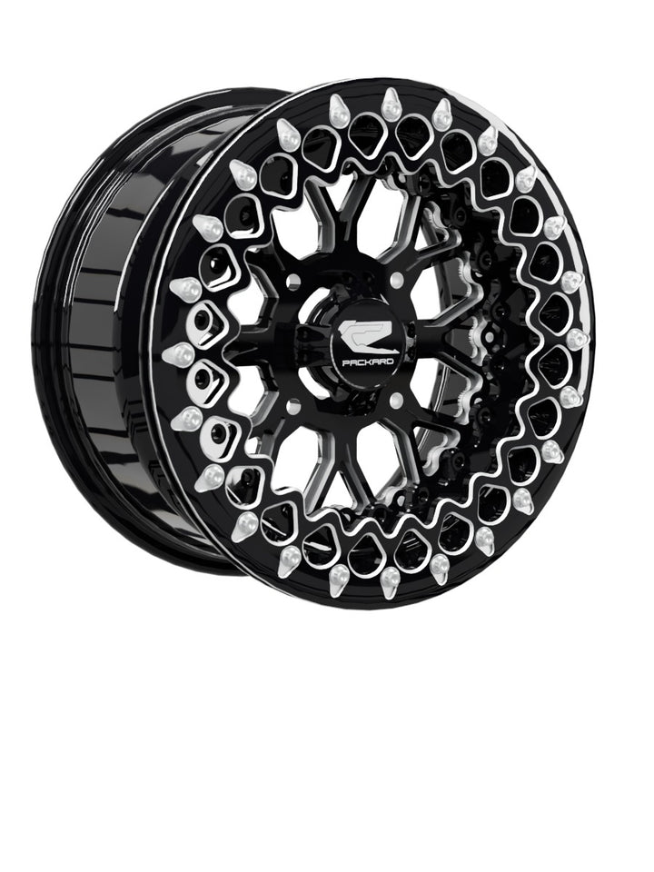 Wishbone - FF Forged Beadlock - Gloss Black - 15x7 | 4x136 / Contrast Machined V.2