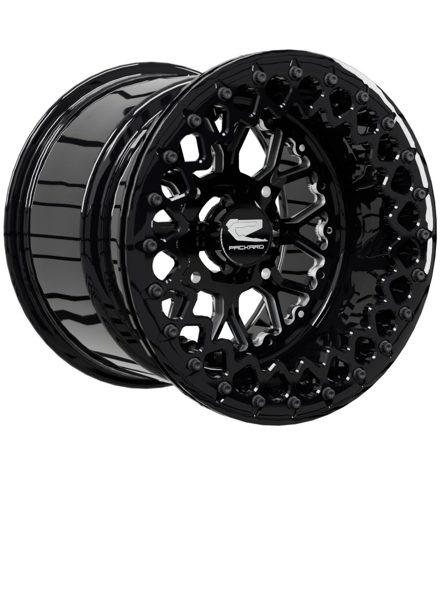 Wishbone - FF Forged Beadlock - Gloss Black - 15x11 | 4x136 / Gloss Black V.2