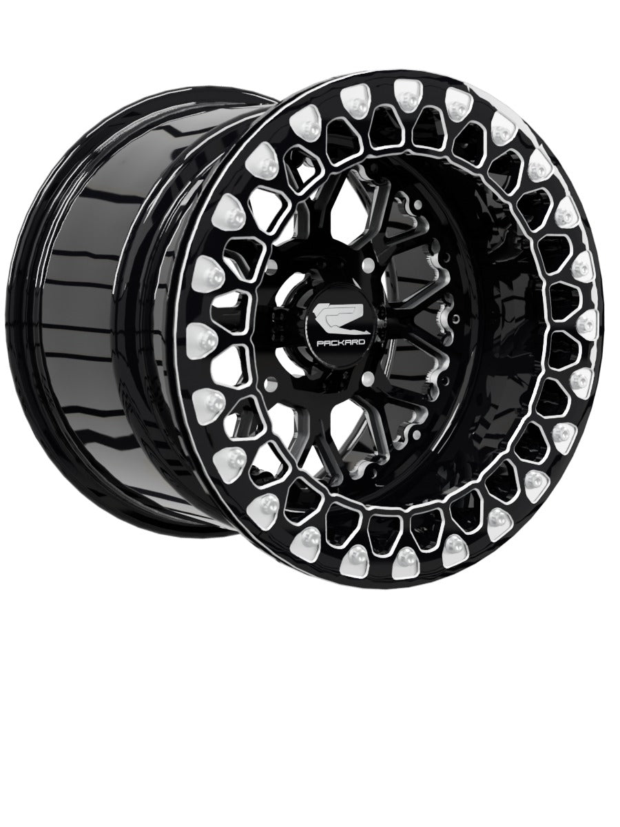 Wishbone - FF Forged Beadlock - Gloss Black - 15x11 | 4x136 / Contrast Machined V.3