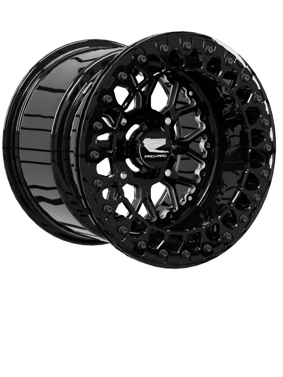 Wishbone - FF Forged Beadlock - Gloss Black - 15x11 | 4x136 / Gloss Black V.3