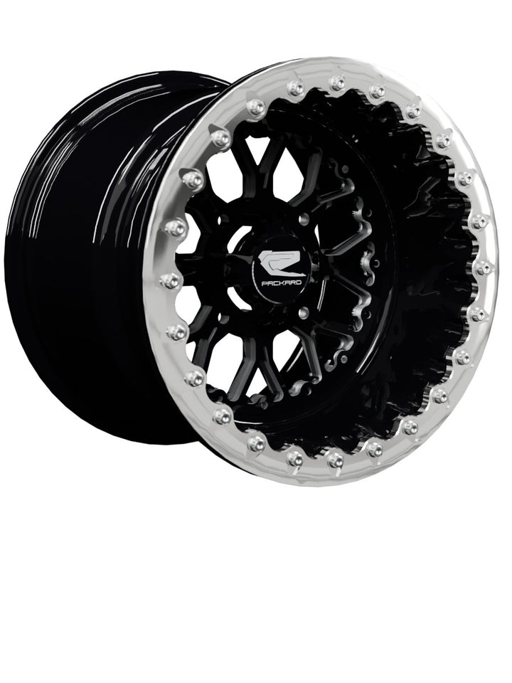 Wishbone - FF Forged Beadlock - Gloss Black - 15x11 | 4x136 / Polished V.1