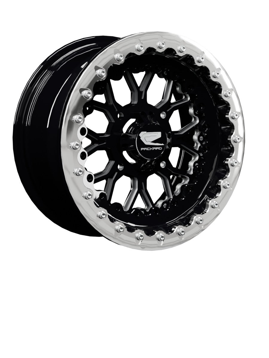 Wishbone - FF Forged Beadlock - Gloss Black - 15x7 | 4x136 / Polished V.1