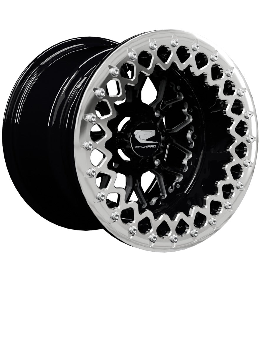 Wishbone - FF Forged Beadlock - Gloss Black - 15x11 | 4x136 / Polished V.2