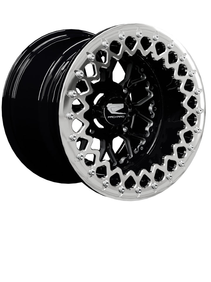 Wishbone - FF Forged Beadlock - Gloss Black - 15x11 | 4x136 / Polished V.2