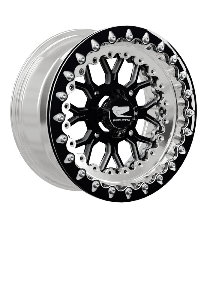 Wishbone - FF Forged Polished Beadlock - Gloss Black - 15x7 | 4x136 / Contrast Machined V.1