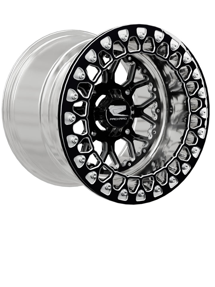 Wishbone - FF Forged Polished Beadlock - Gloss Black - 15x11 | 4x136 / Contrast Machined V.3