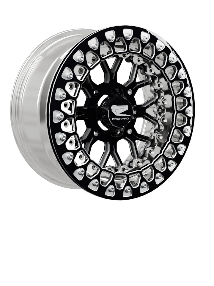 Wishbone - FF Forged Polished Beadlock - Gloss Black - 15x7 | 4x136 / Contrast Machined V.3