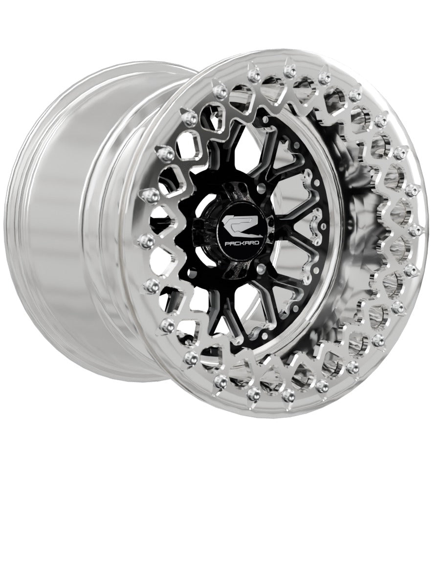 Wishbone - FF Forged Polished Beadlock - Gloss Black - 15x11 | 4x136 / Polished V.2