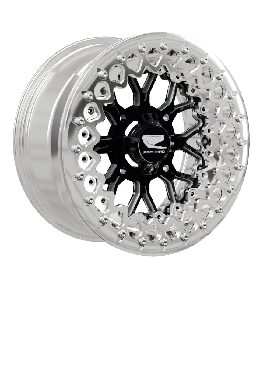 Wishbone - FF Forged Polished Beadlock - Gloss Black - 15x7 | 4x136 / Polished V.2