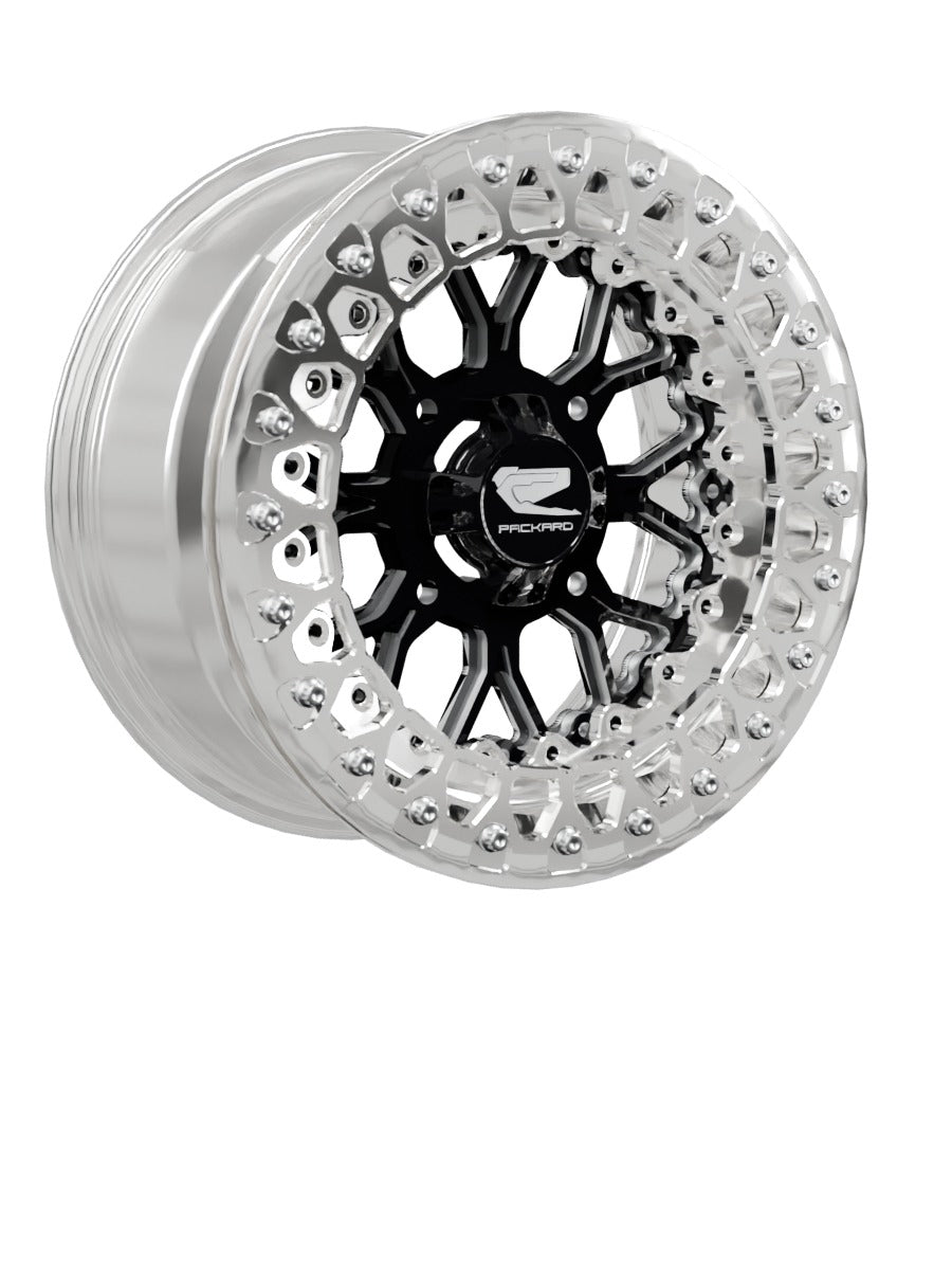 Wishbone - FF Forged Polished Beadlock - Gloss Black - 15x7 | 4x136 / Polished V.3