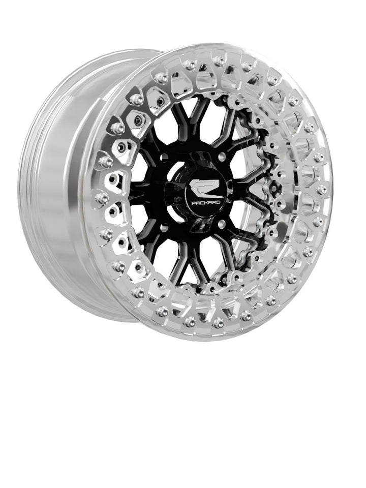 Wishbone - FF Forged Polished Beadlock - Gloss Black - 15x7 | 4x136 / Polished V.3