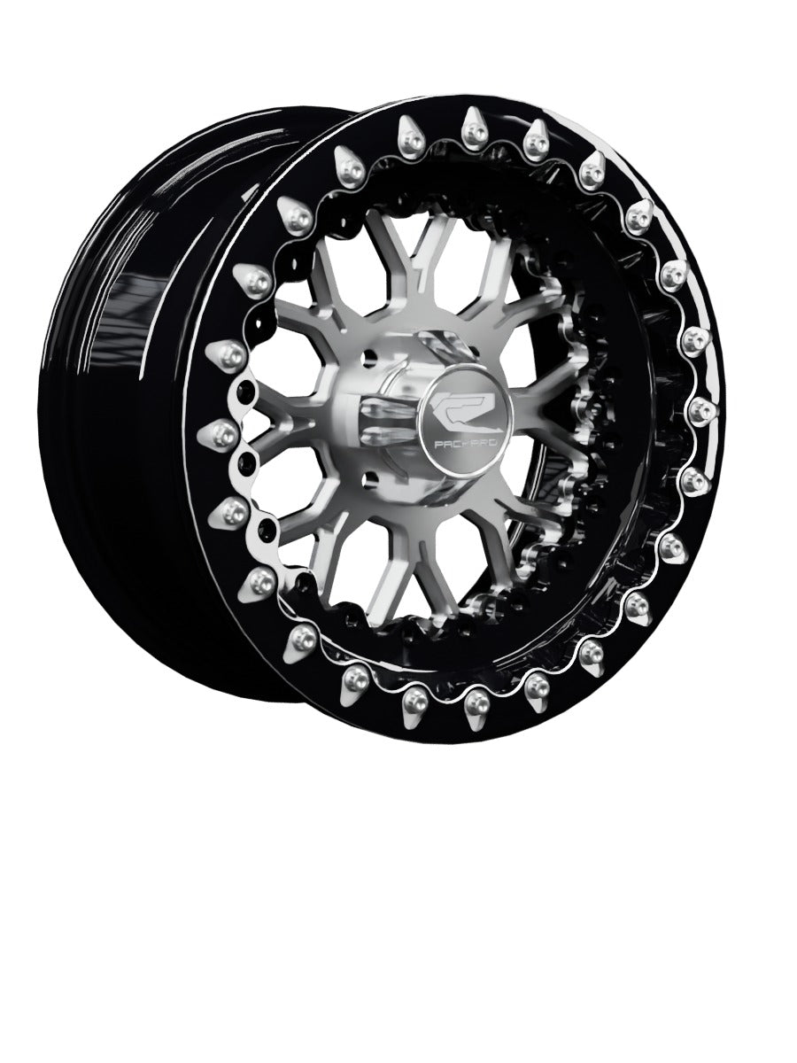 Wishbone - FF Forged Beadlock - Silver 4x110 - 15x7 | 4x110 / Contrast Machined V.1 / Yes