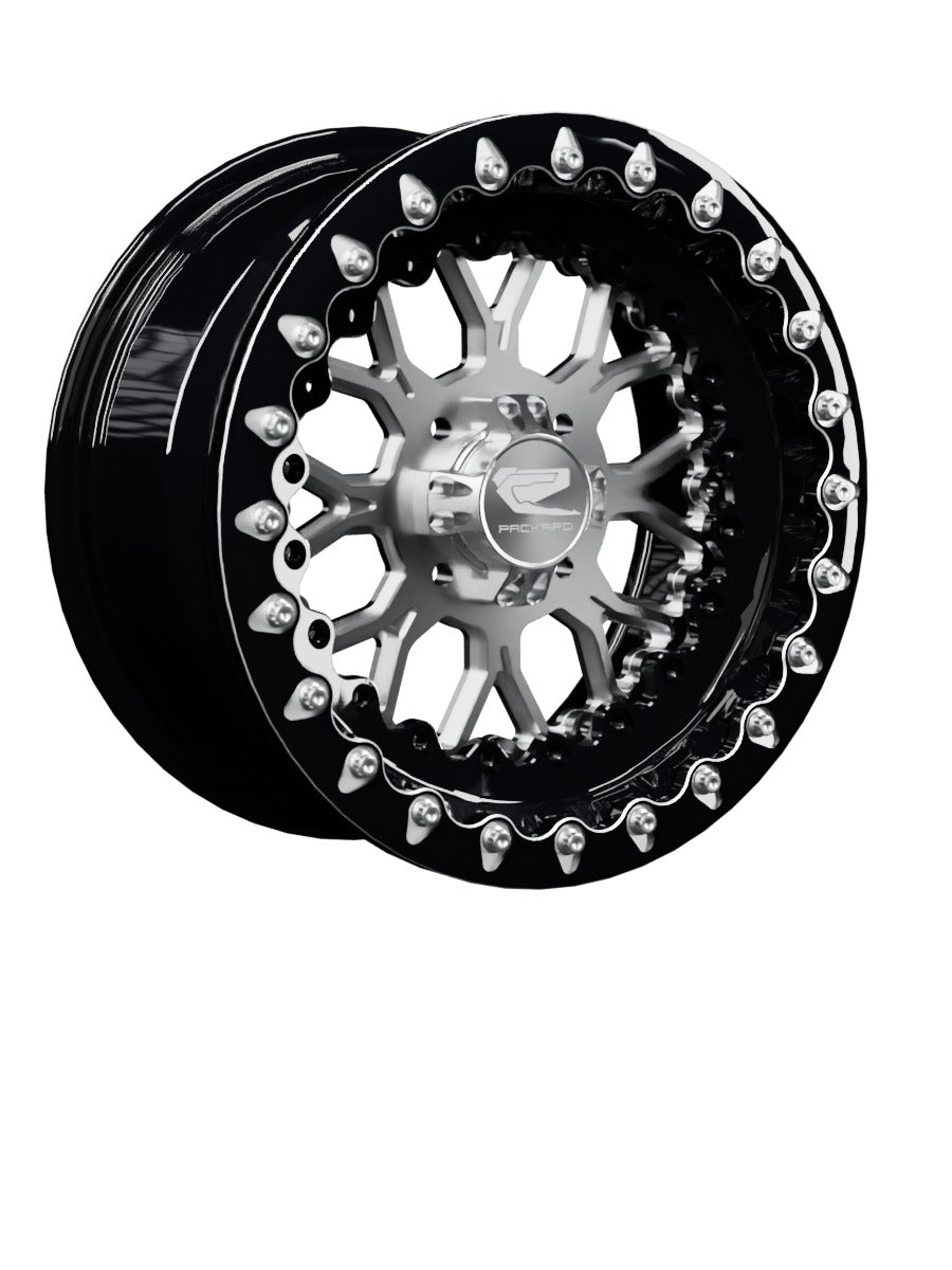 Wishbone - FF Forged Beadlock - Silver 4x110 - 15x7 | 4x110 / Contrast Machined V.1 / No