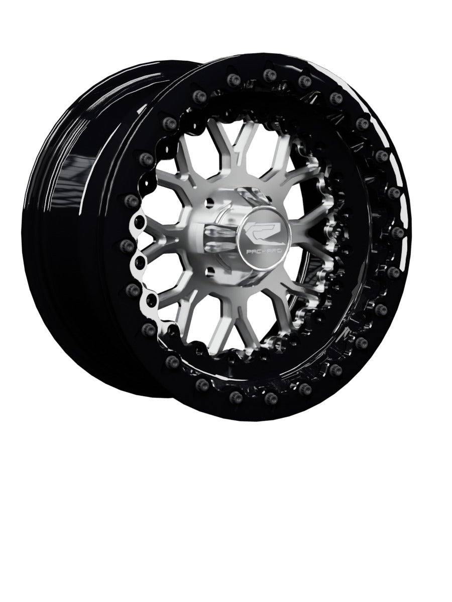 Wishbone - FF Forged Beadlock - Silver 4x110 - 15x7 | 4x110 / Gloss Black V.1 / Yes