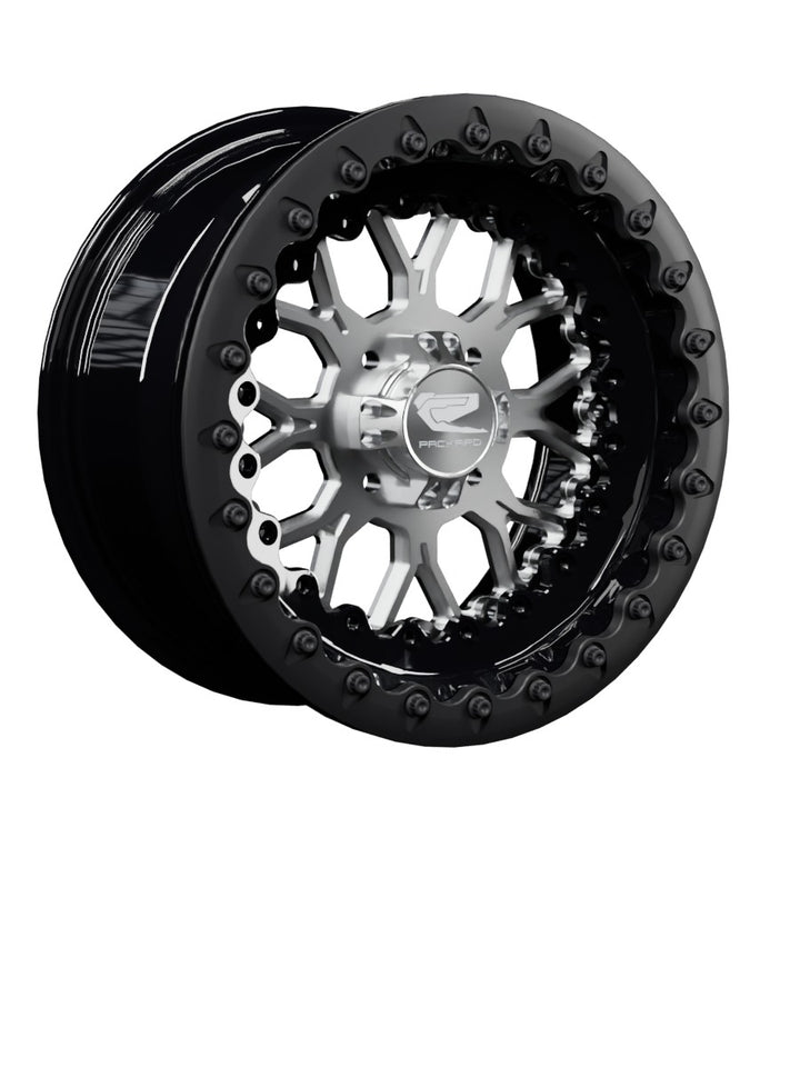 Wishbone - FF Forged Beadlock - Silver 4x110 - 15x7 | 4x110 / Satin Black V.1 / No