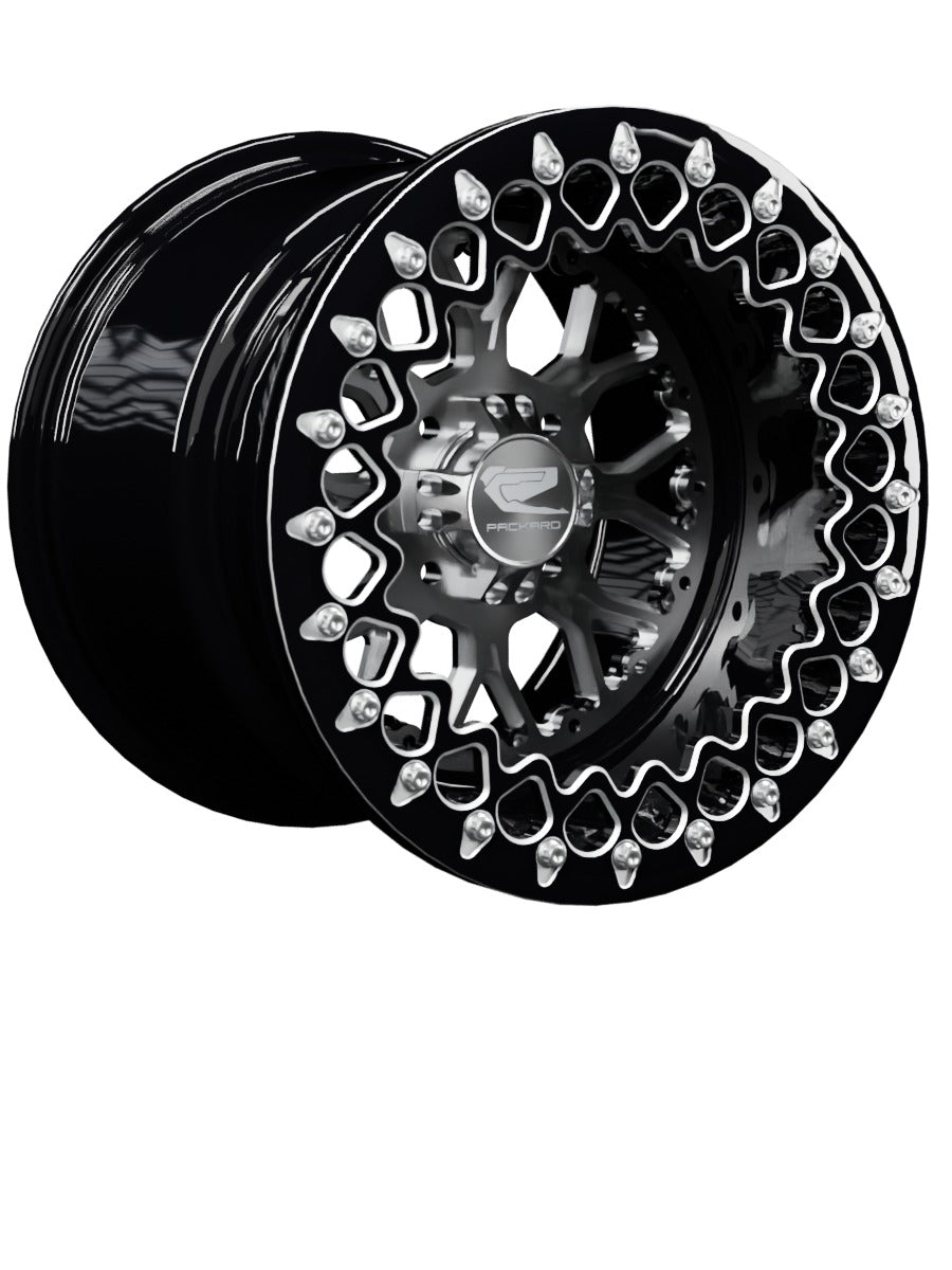 Wishbone - FF Forged Beadlock - Silver 4x110 - 15x11 | 4x110 / Contrast Machined V.2 / No