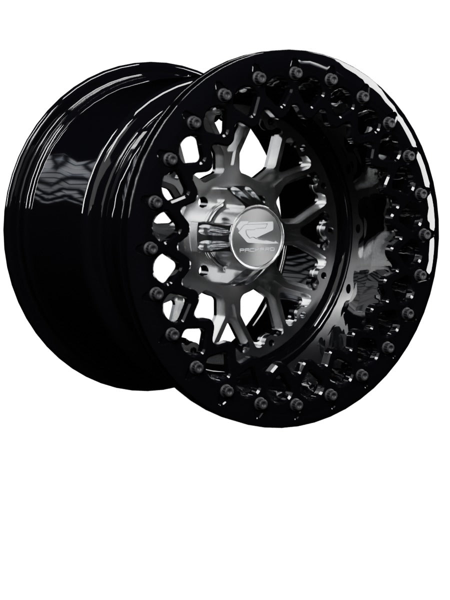 Wishbone - FF Forged Beadlock - Silver 4x110 - 15x11 | 4x110 / Gloss Black V.2 / Yes