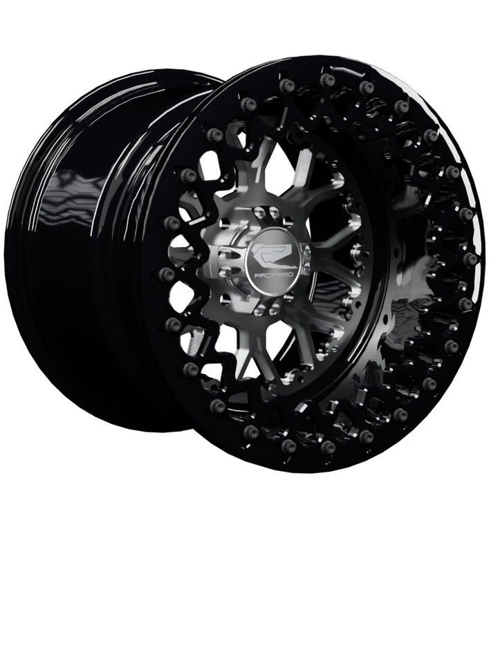 Wishbone - FF Forged Beadlock - Silver 4x110 - 15x11 | 4x110 / Gloss Black V.2 / No