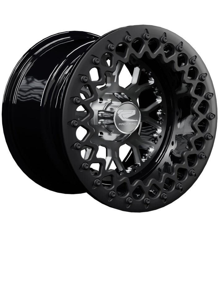 Wishbone - FF Forged Beadlock - Silver 4x110 - 15x11 | 4x110 / Satin Black V.2 / Yes