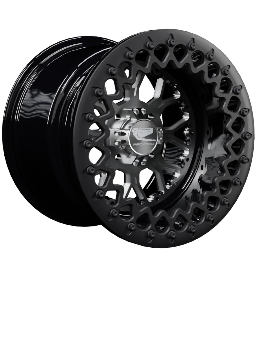 Wishbone - FF Forged Beadlock - Silver 4x110 - 15x11 | 4x110 / Satin Black V.2 / No