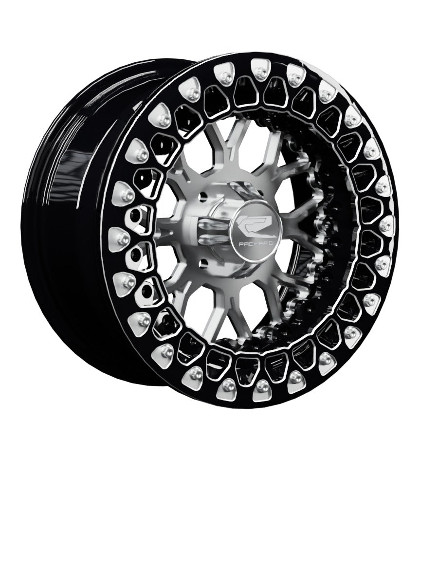 Wishbone - FF Forged Beadlock - Silver 4x110 - 15x7 | 4x110 / Contrast Machined V.3 / Yes