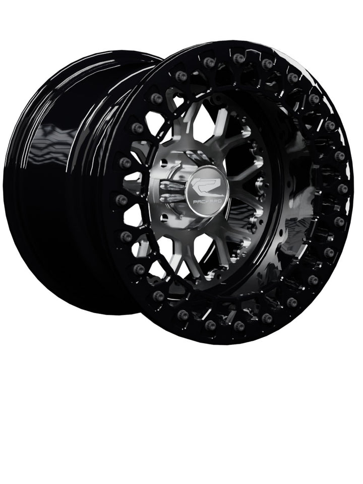 Wishbone - FF Forged Beadlock - Silver 4x110 - 15x11 | 4x110 / Gloss Black V.3 / Yes
